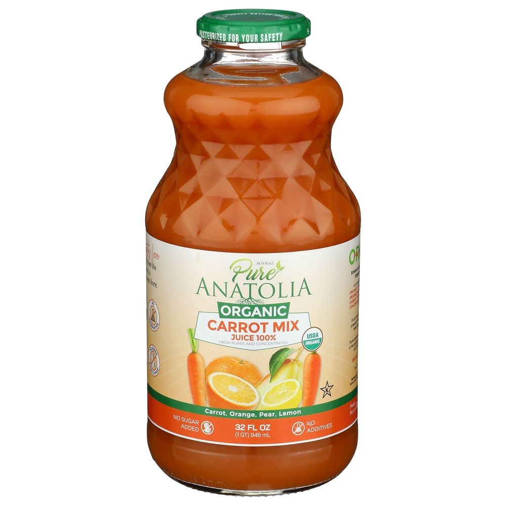 Pure Anatolia Organic Carrot Mix Juice, 32 Fluid Ounce -- 6 per case