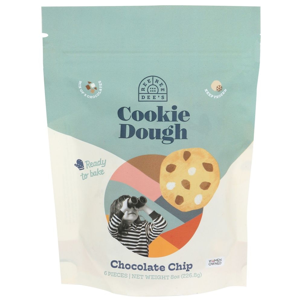 Ree Ree Dees Chocolate Chip Cookie Dough, 8 Ounce -- 6 per case