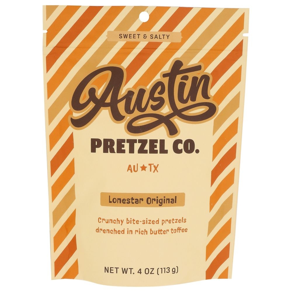 Austin Pretzel Lonestar Original Pretzel, 4 Ounce -- 12 per case