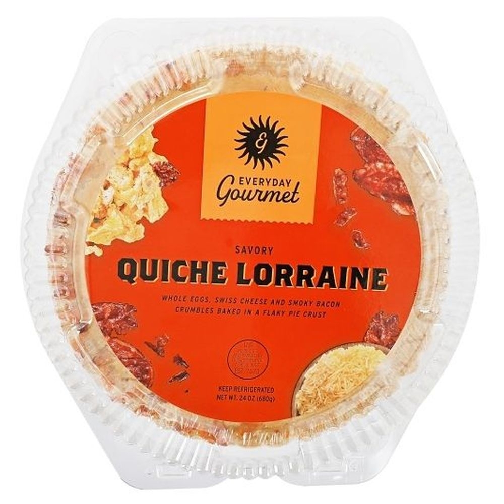 Everyday Gourmet Quiche With Bacon and Cheese, 24 Ounce -- 4 per case