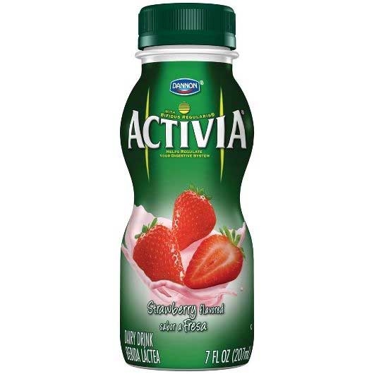 Activia Strawberry Yogurt Drink, 7 Fluid Ounce -- 12 per case