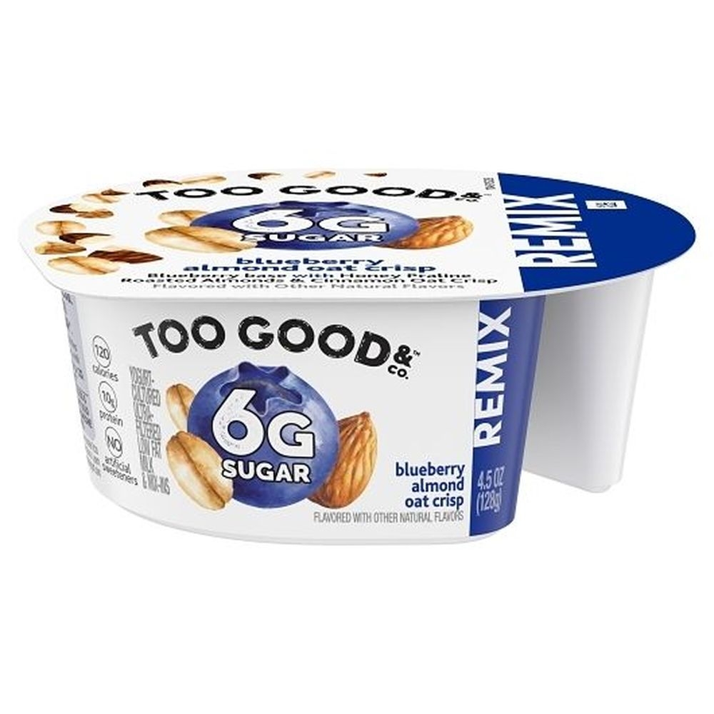 Two Good Blueberry Almond Oat Crisp Yogurt, 4.5 Ounce -- 8 per case