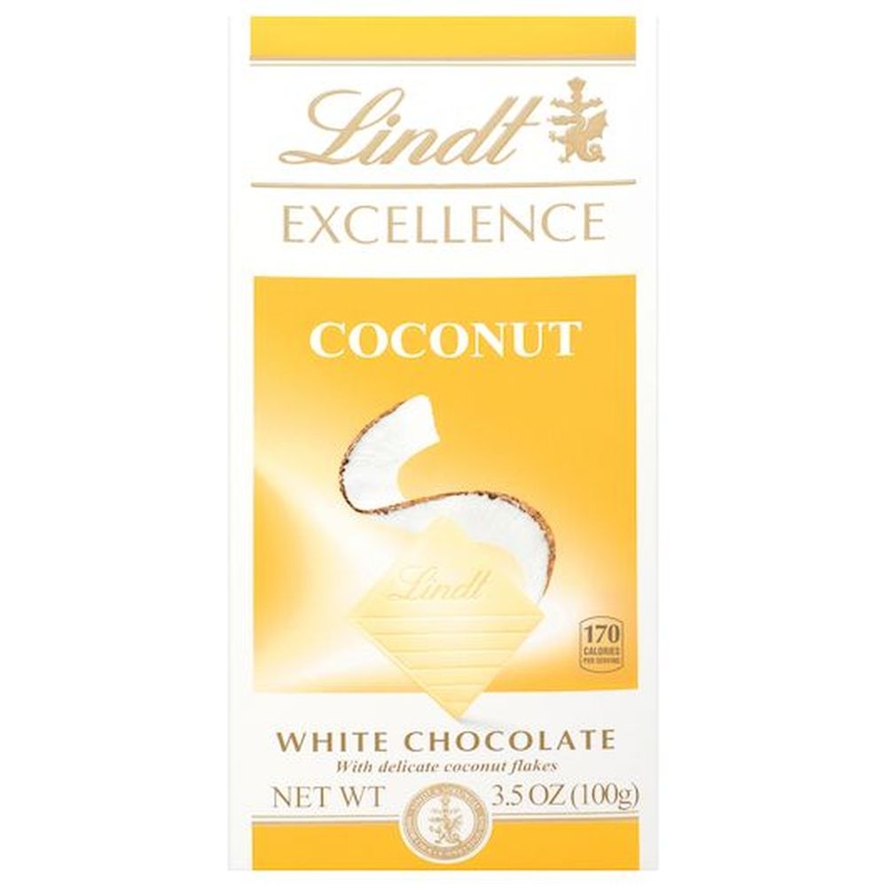 Excellence Coconut White Chocolate Bar, 3.5 Ounce -- 144 per case