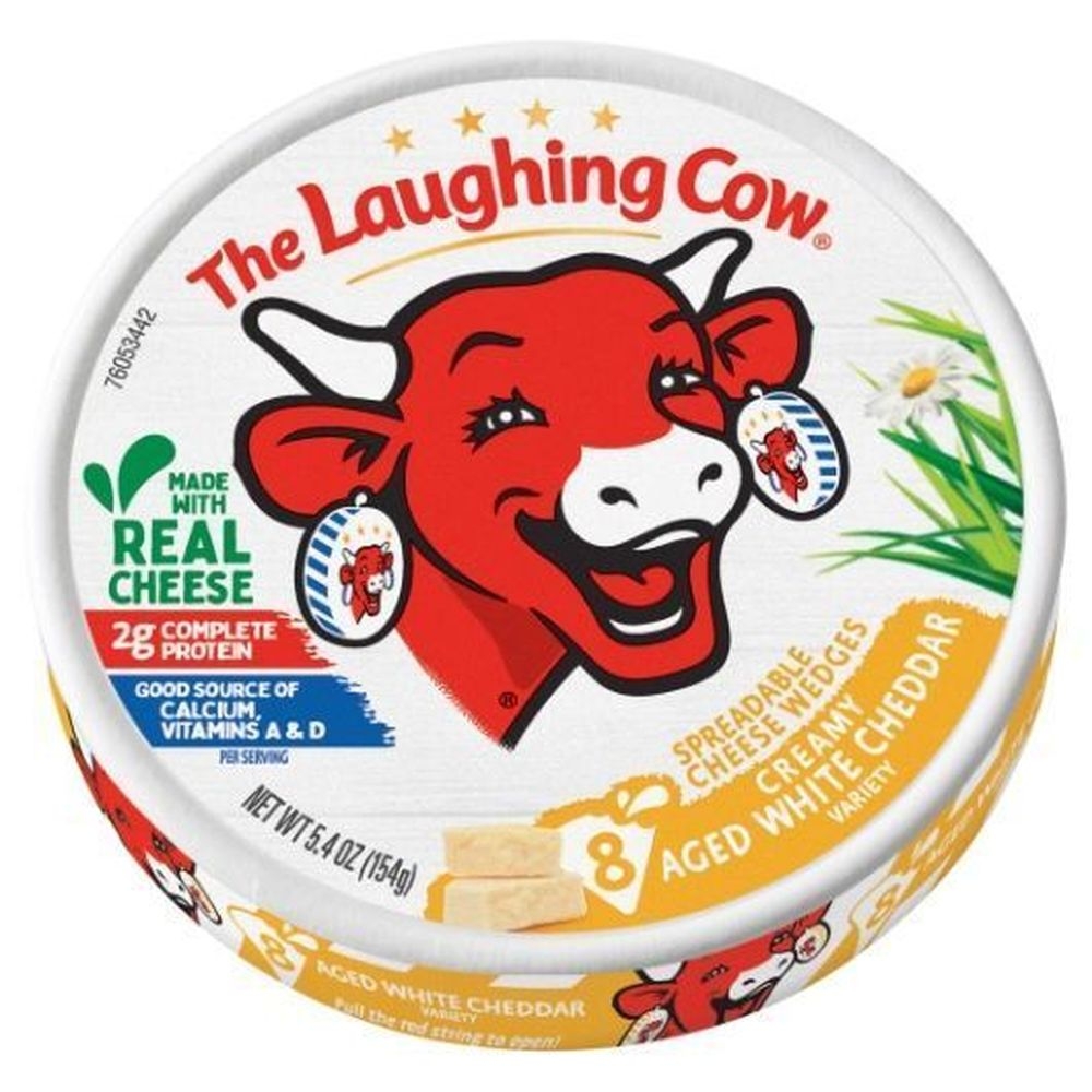 Laughing Cow Spreadable White Cheddar Cheese, 5.4 Ounce -- 12 per case