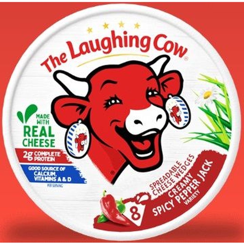 The Laughing Cow 8P Spicy Pepper Jack Creamy Cheese, 5.4 Ounce -- 12 per case