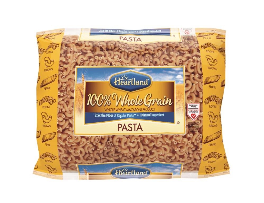 Heartland 100 Percent Whole Grain Elbow Pasta, 10 Pound -- 2 per case.