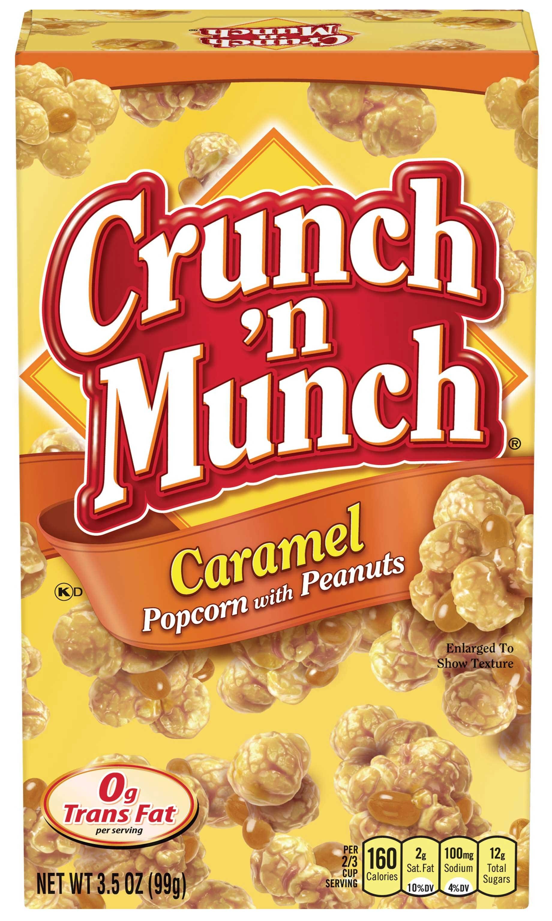 Crunch N Munch Caramel Popcorn, 3.5 Ounce -- 12 per case