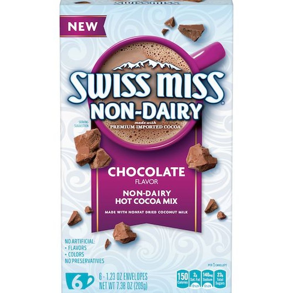 Swiss Miss Non-Dairy Chocolate Flavored Hot Cocoa Mix, 7.38 Ounce -- 12 per case
