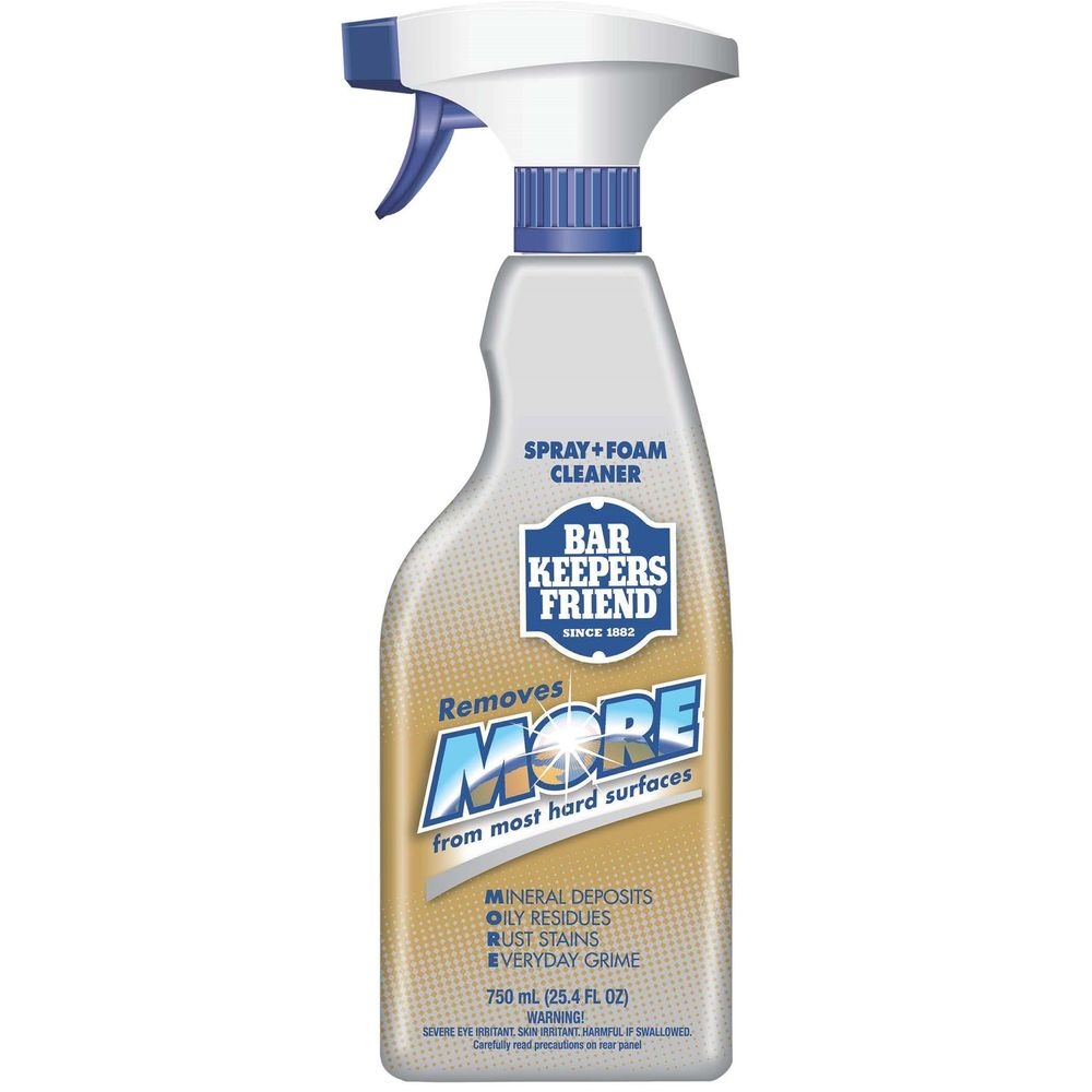 Bar Keepers Friend MORE Spray and Foam Cleaner, 25.4 Ounce -- 6 per case.