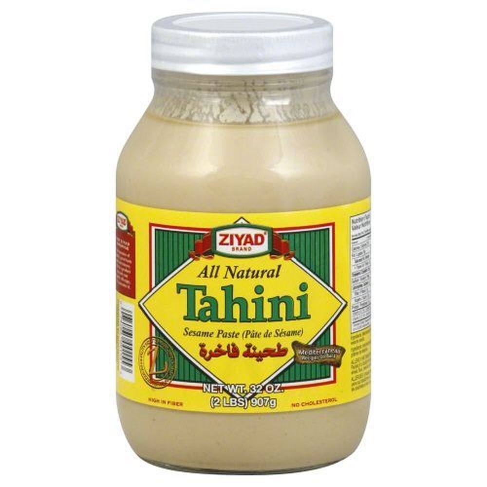Ziyad All Natural Tahini, 32 Ounce Glass Jar -- 6 per case