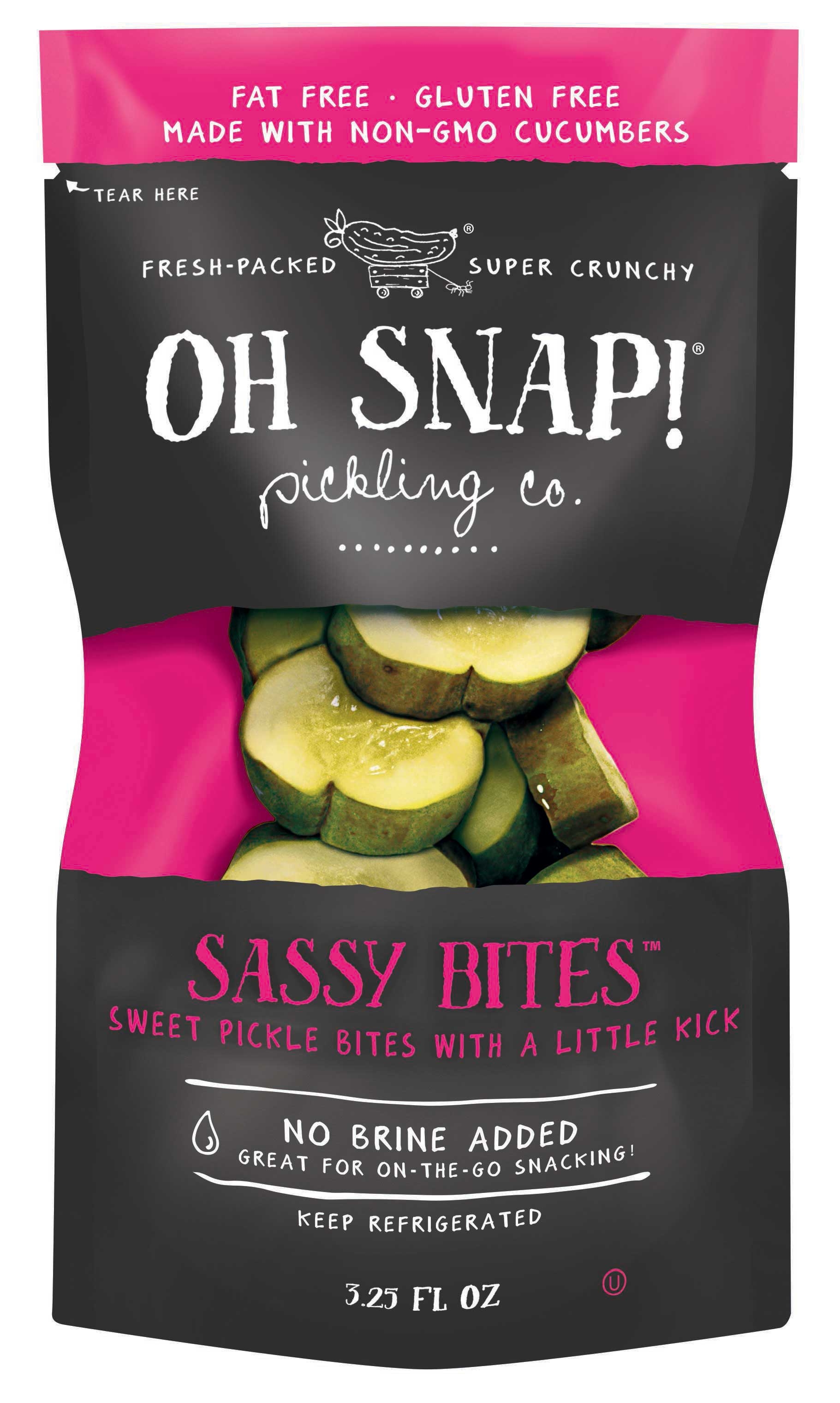 OH Snap Sassy Bites Pickle Bites, 3.5 Ounce -- 12 per case