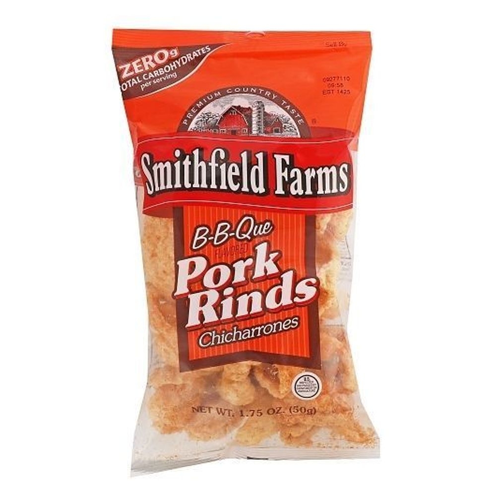 Smithfield Farms Bbq Pork Rinds, 1.75 Ounce -- 12 per case