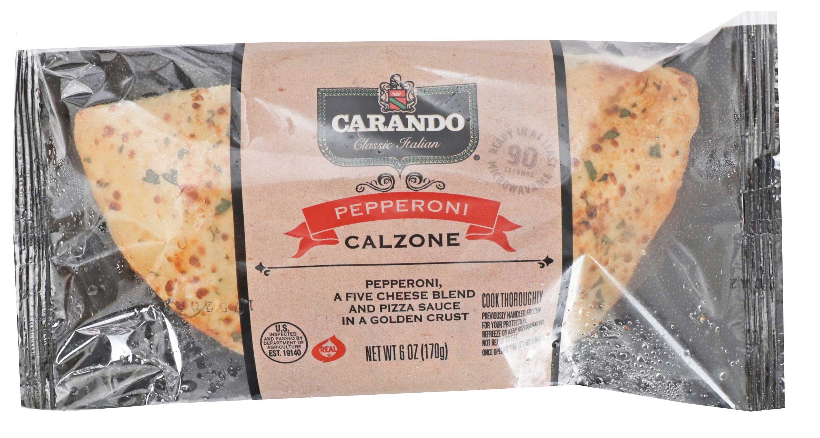 Carando Pepperoni Calzone, 6 Ounce -- 12 per case