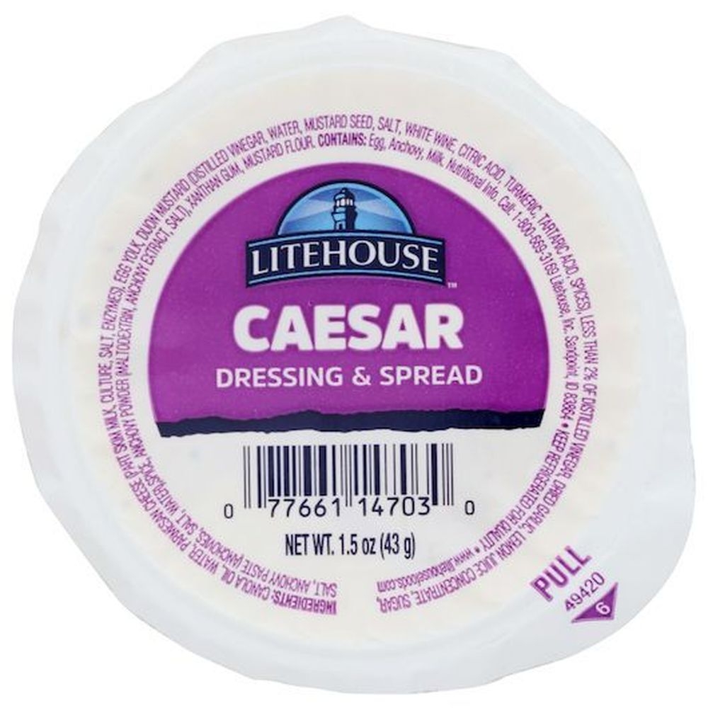 Litehouse Caesar Dressing, 1.5 Ounce -- 48 per case