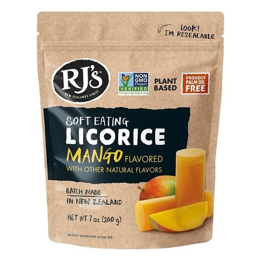 Rjs Mango Soft Eating Licorice Candy, 7 Ounce -- 8 per case