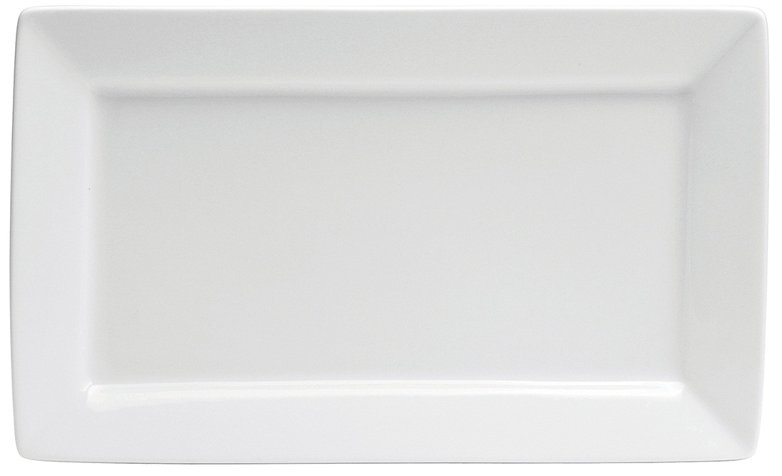 Buffalo Bright White Ware Rolled Edge Platter, 11 3/8 inch -- 12 per case