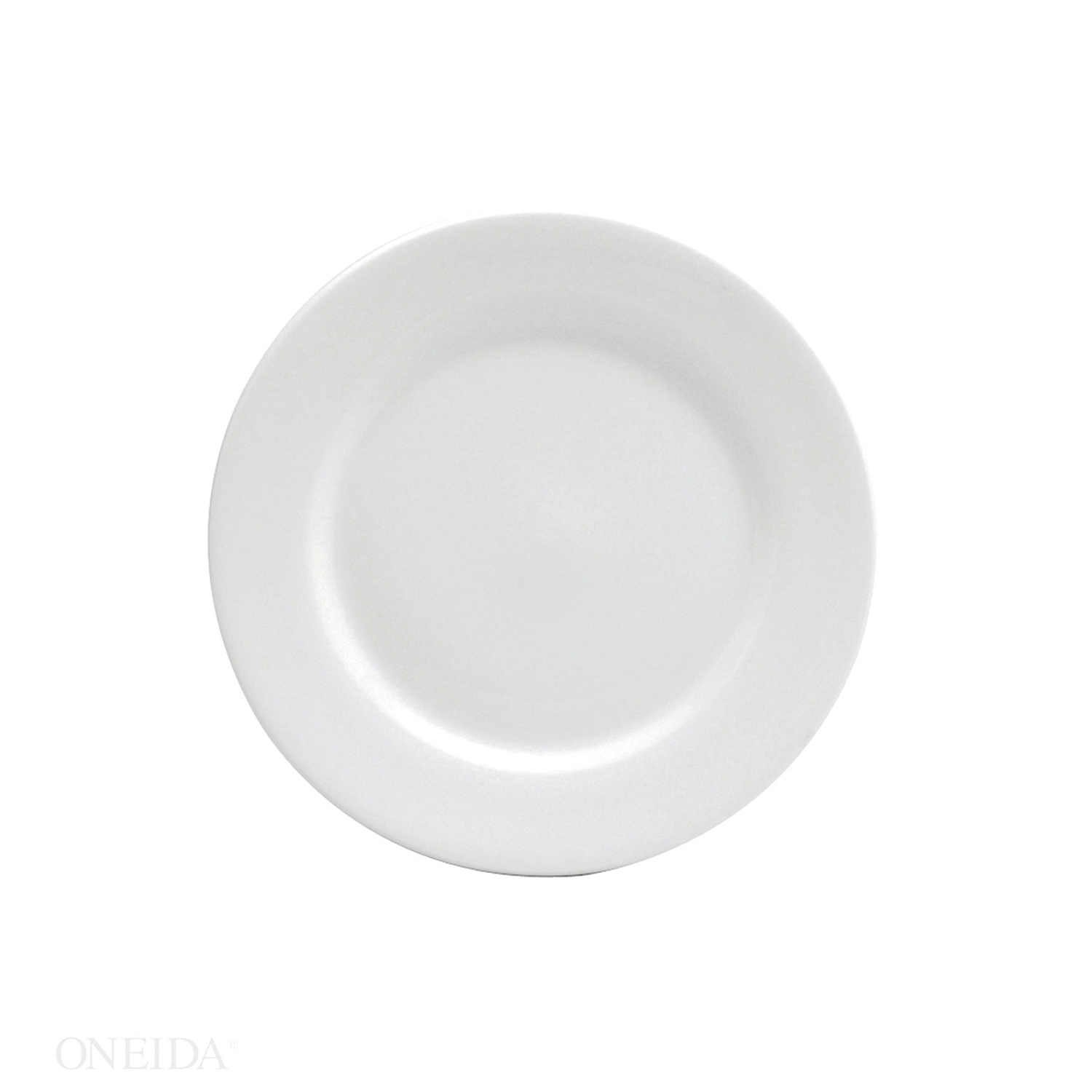 Buffalo Bright White Ware Undecorated Rolled Edge Plate, 12 inch -- 12 per case.