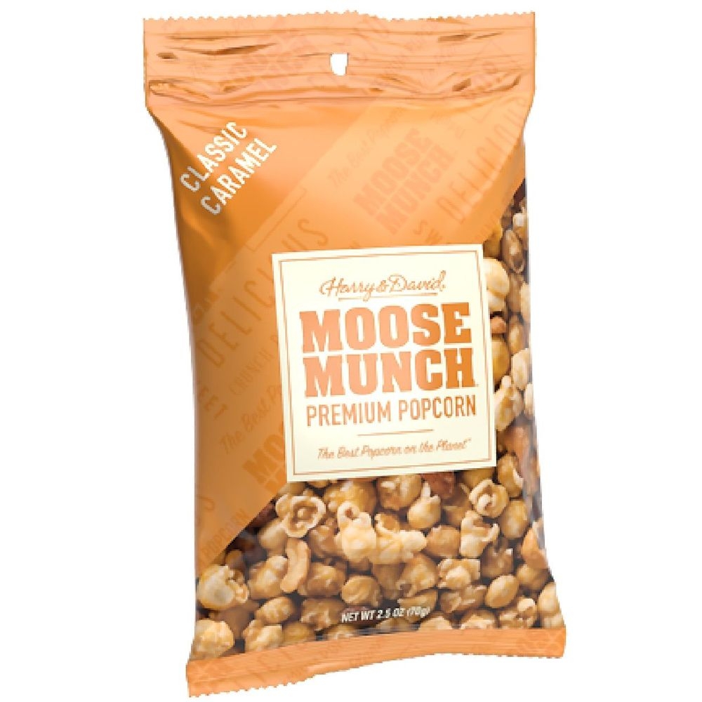 Harry and David Moose Munch Caramel Premium Popcorn, 2.5 Ounce Bag -- 12 per case