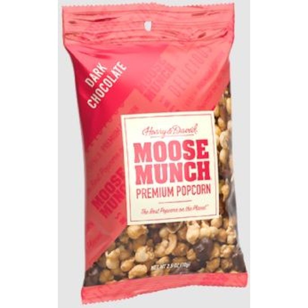 Harry and David Moose Munch Dark Chocolate Premium Popcorn, 2.5 Ounce Bag -- 12 per case