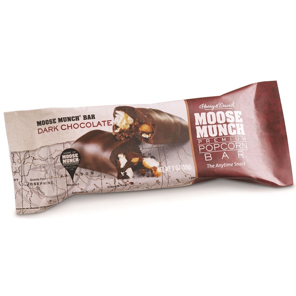 Harry and David Moose Munch Oregon Trail Dark Chocolate Bar, 2 Ounce -- 36 per case