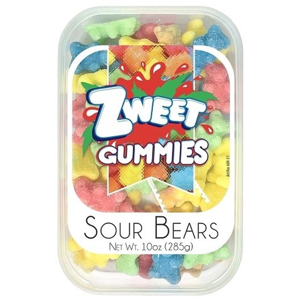 Zweet Sour Gummy Bears, 10 Ounce -- 24 per case