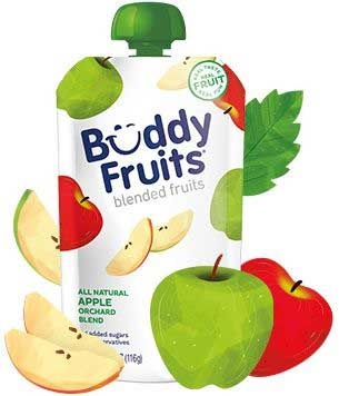 Buddy Fruits Apple Orchard Blend Blended Fruits, 4.1 Ounce -- 100 per case