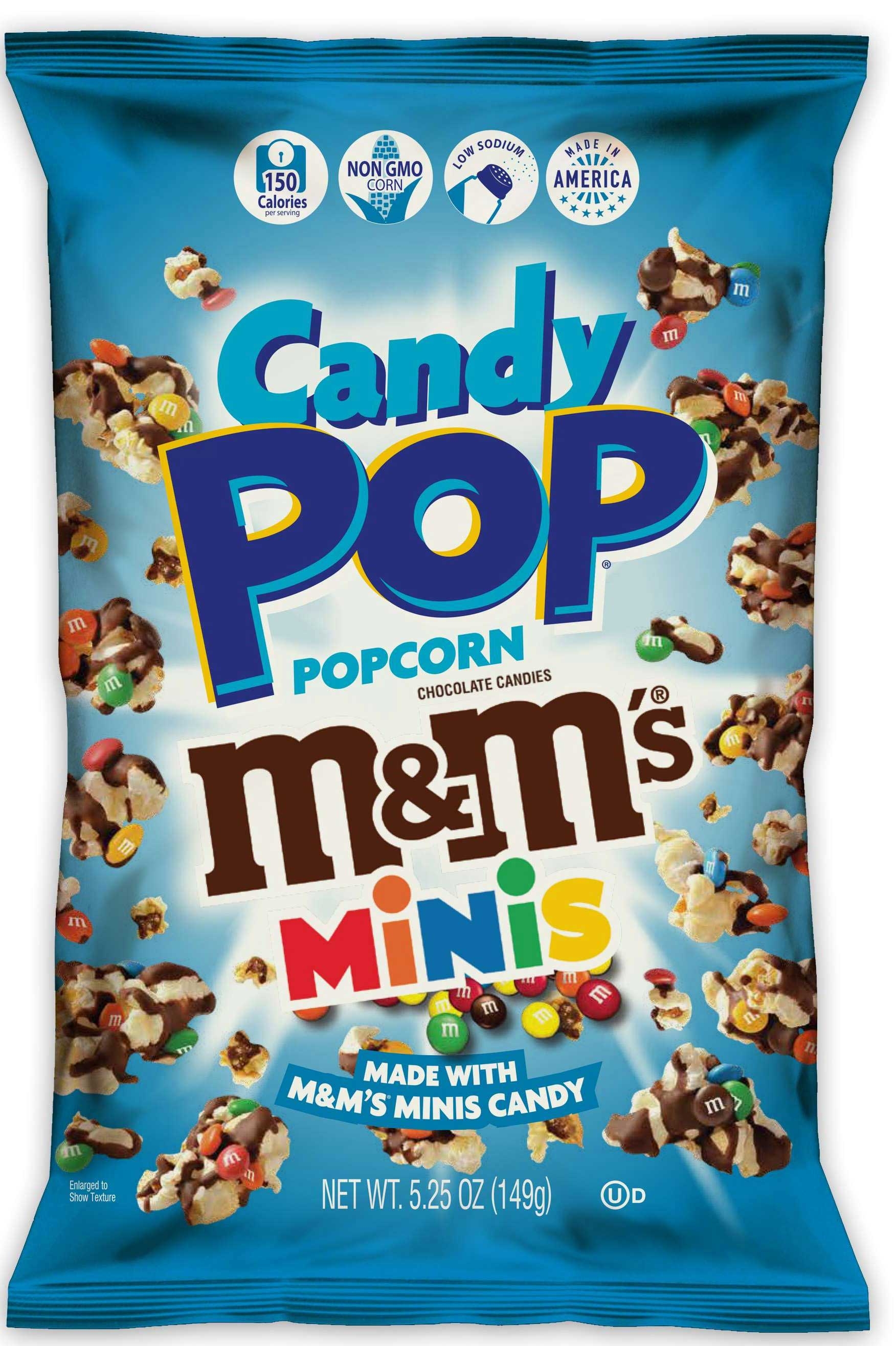SNAX-Sational Brands M and M Cookie Pop Popcorn, 5.25 Ounce -- 12 per case