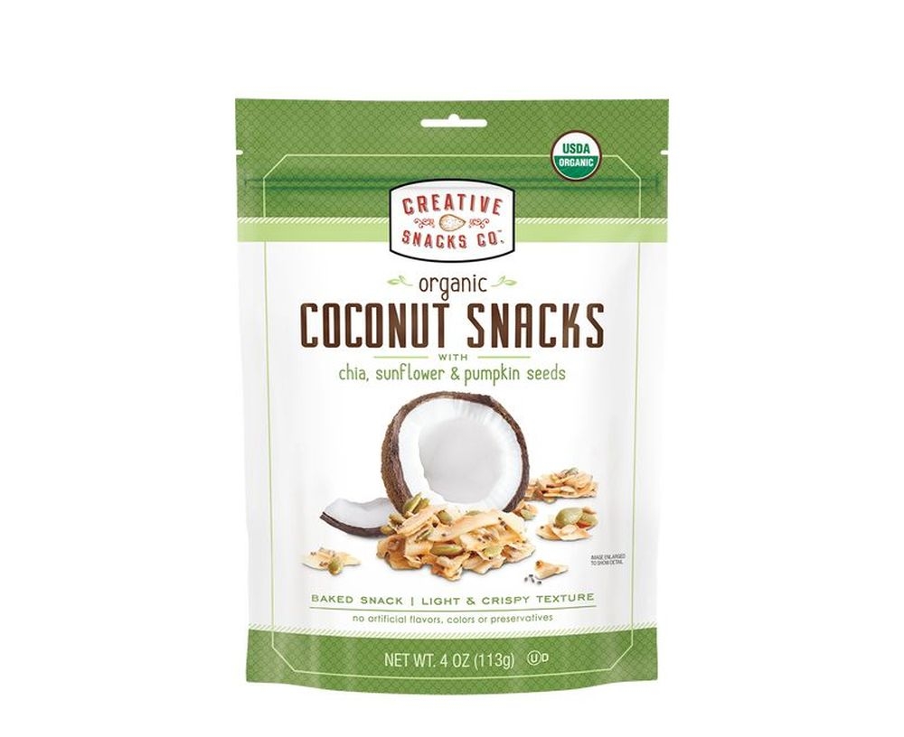 Creative Snacks Coconut Snacks with Seeds, 4 Ounce -- 6 per case