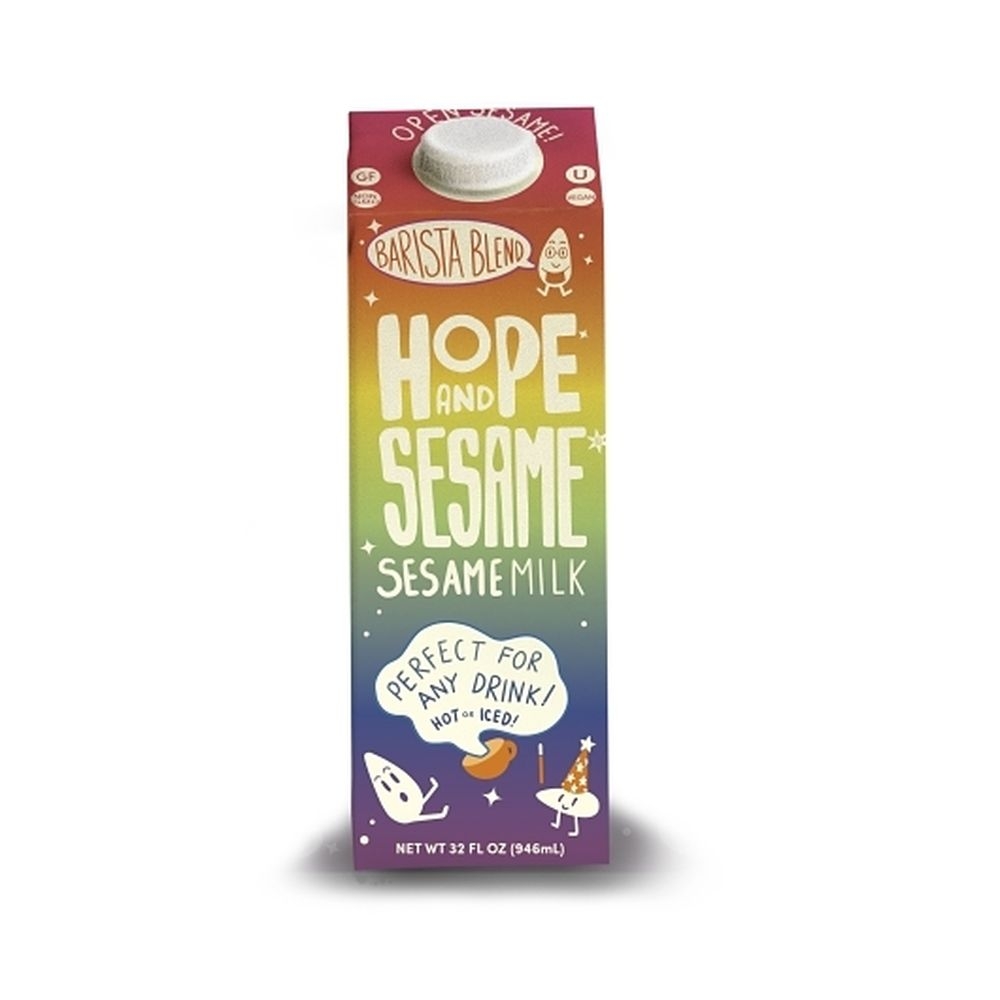 Hope and Sesame Nongmo Barista Blend Sesame Milk, 32 Fluid Ounce -- 6 per case