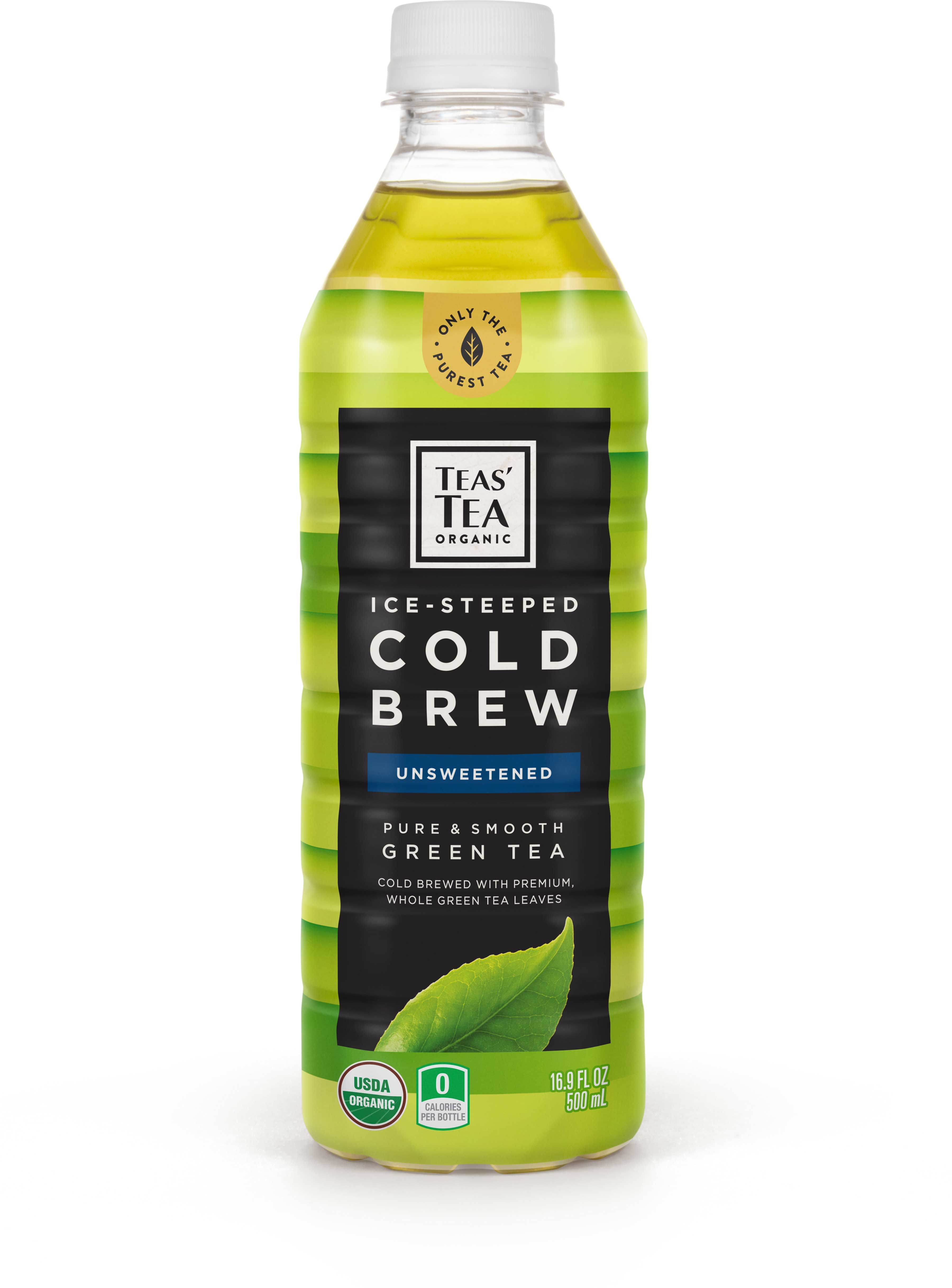 Teas Tea Cold Brew Unsweetened Green Tea, 16.9 Fluid Ounce -- 12 per case.