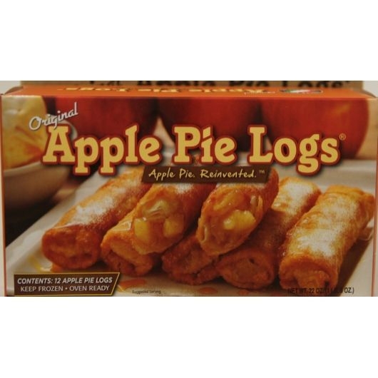 The Original Apple Pie Logs Eggroll Shaped Apple Pie, 12 count -- 8 per case