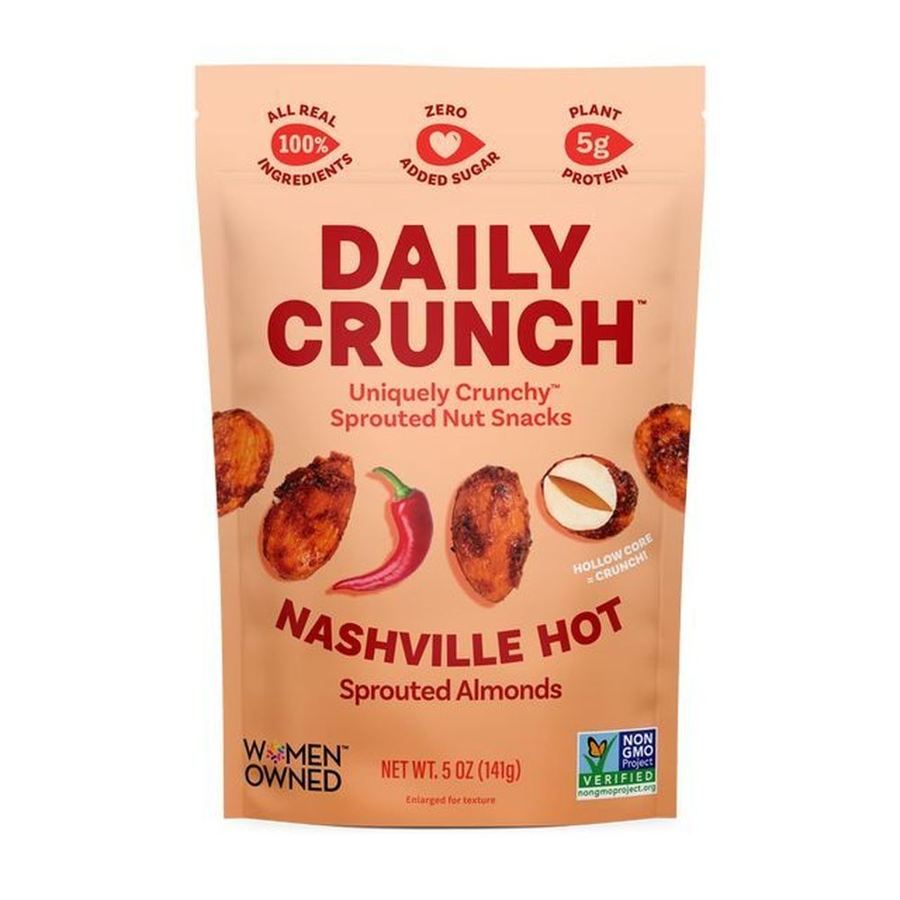 Daily Crunch Nashville Hot Sprouted Almonds, 6 count