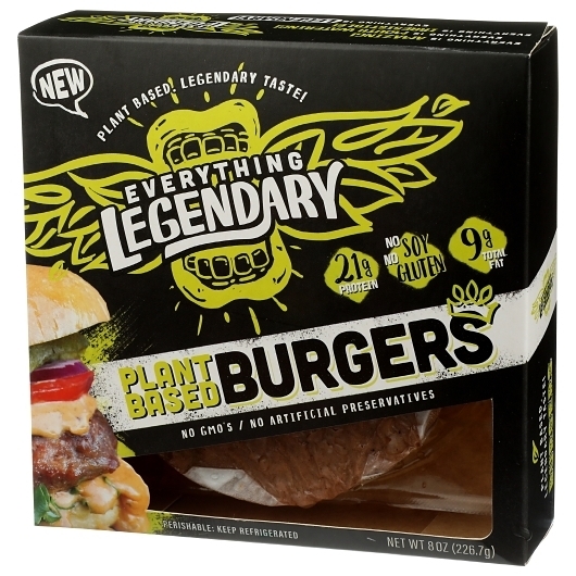 Everything Legendary Plant Based Original Burger, 8 Ounce -- 12 per case