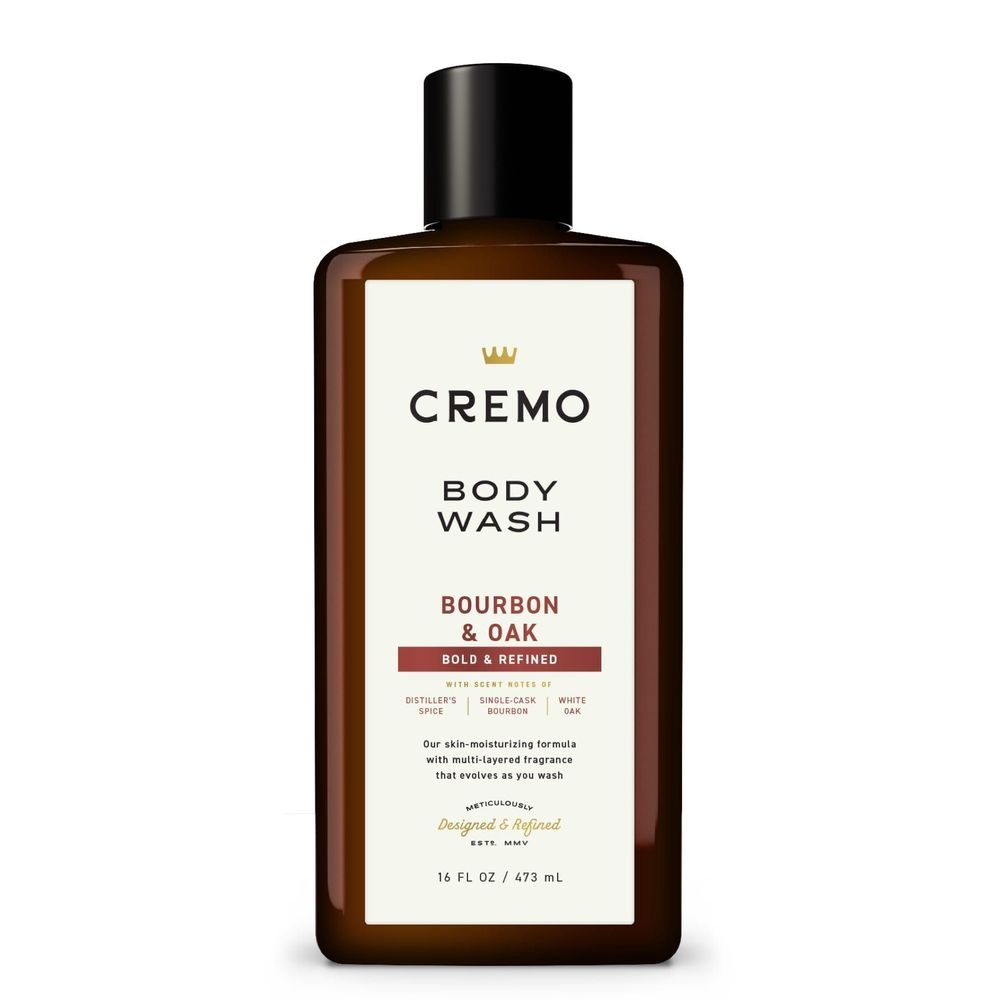 Cremo Bourbon and Oak Body Wash, 16 Fluid Ounce -- 12 per case