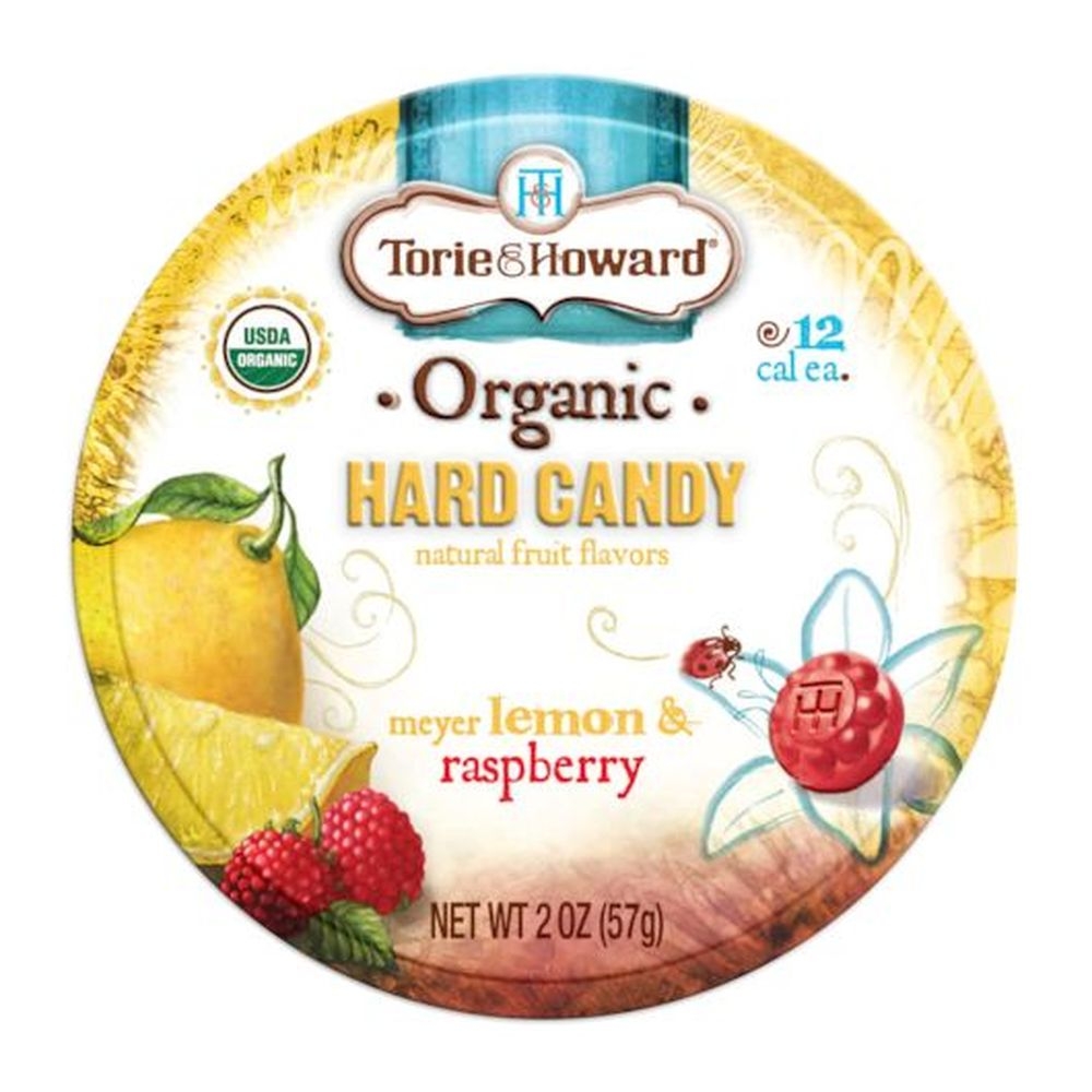 Torie and Howard Lemon and Raspberry Hard Candy, 2 Ounce -- 96 per case