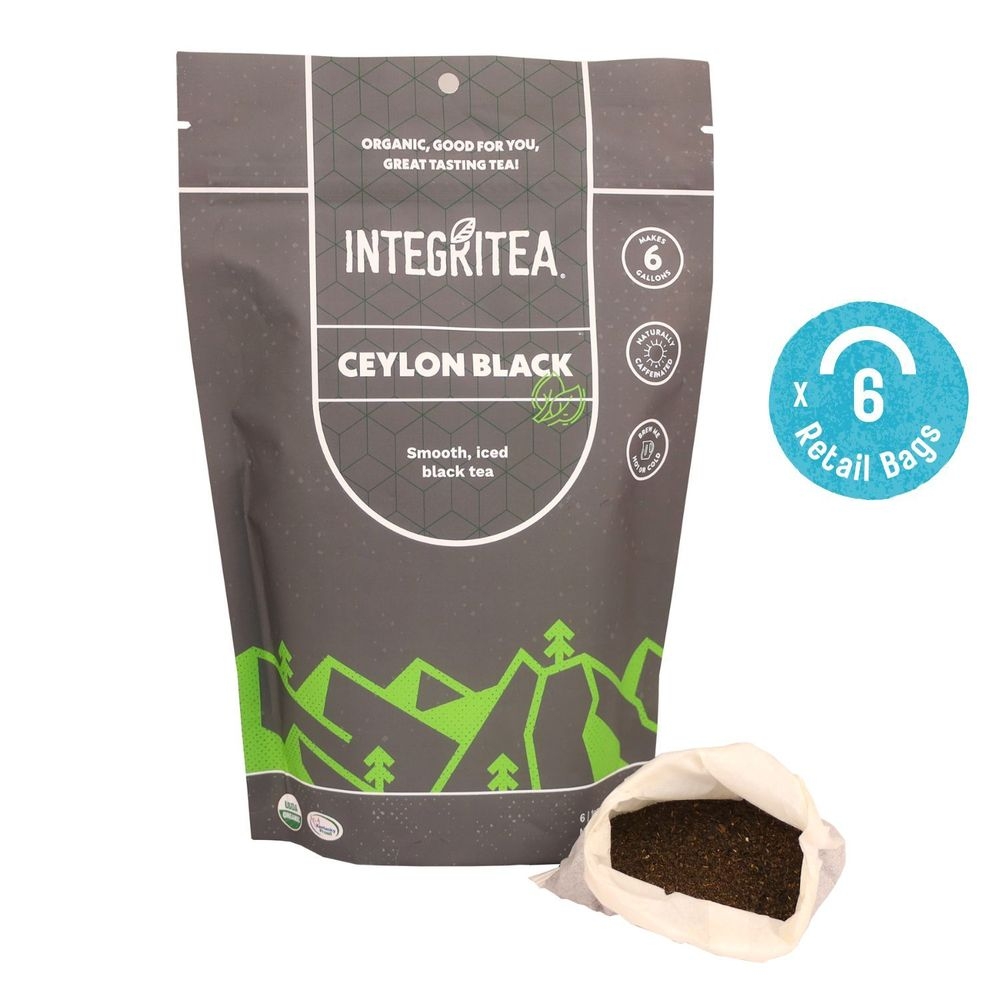 IntegriTEA Brew Hot or Cold Ceylon Black Iced Tea, 6 Ounce -- 6 per case