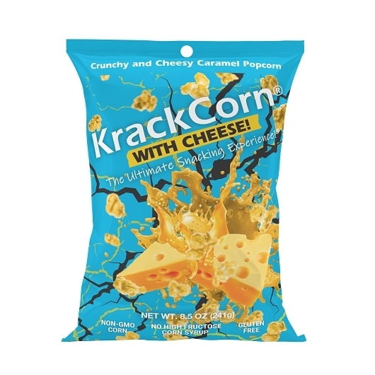 Krackcorn Crunchy and Cheesy Caramel Popcorn, 8.5 Ounce -- 12 per case