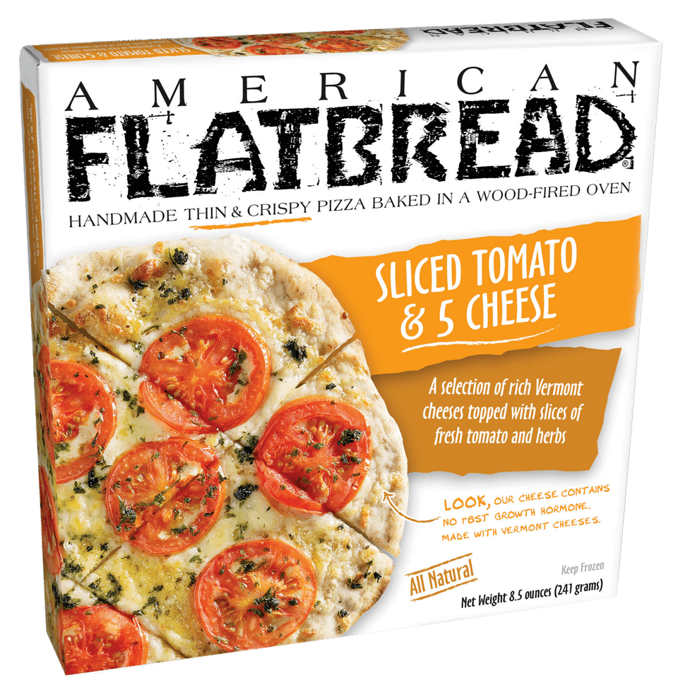 American Flatbread Sliced Tomato and Five Cheese Pizza, 8.5 Ounce -- 6 per case