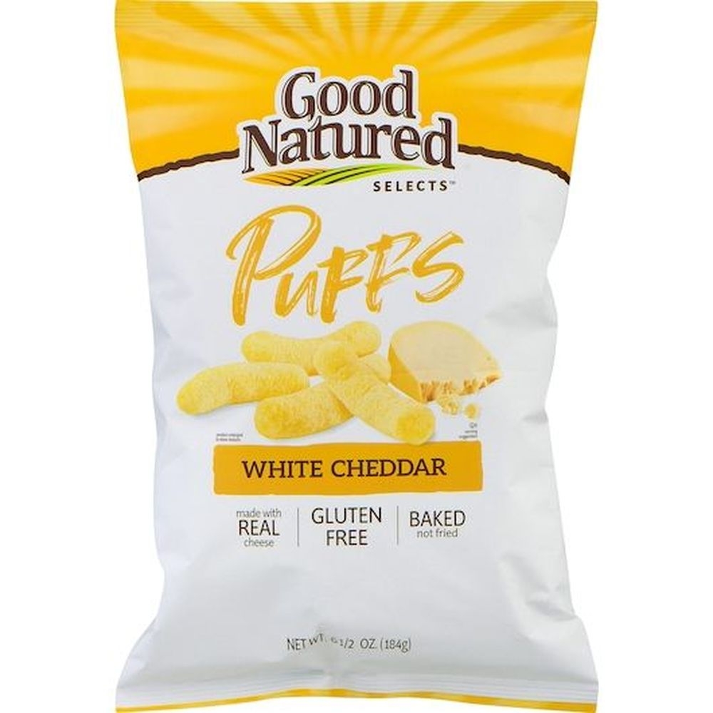 Good Natured White Cheddar Puff, 6.5 Ounce -- 12 per case