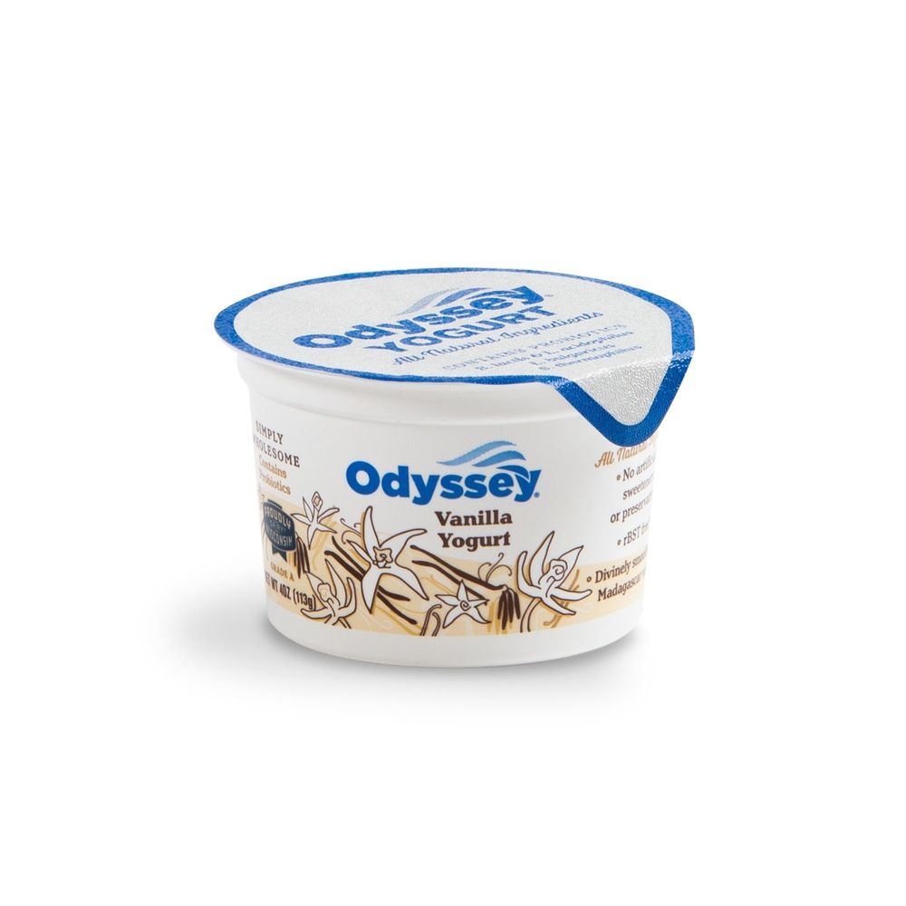 Odyssey Vanilla Yogurt, 4 Ounce -- 12 per case