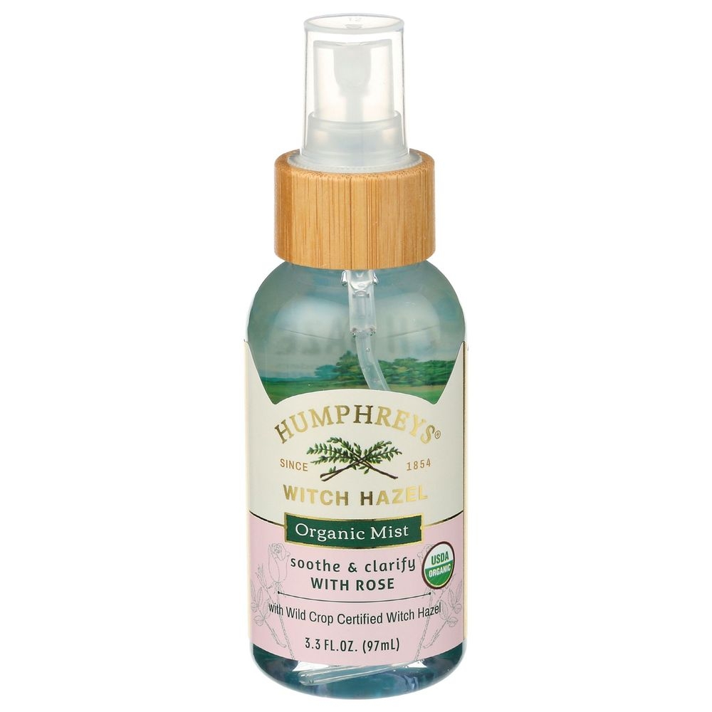 Humphreys Organic Soothe and Clarify Witch Hazel Plus Rose Facial Mist, 3 Ounce -- 12 per case