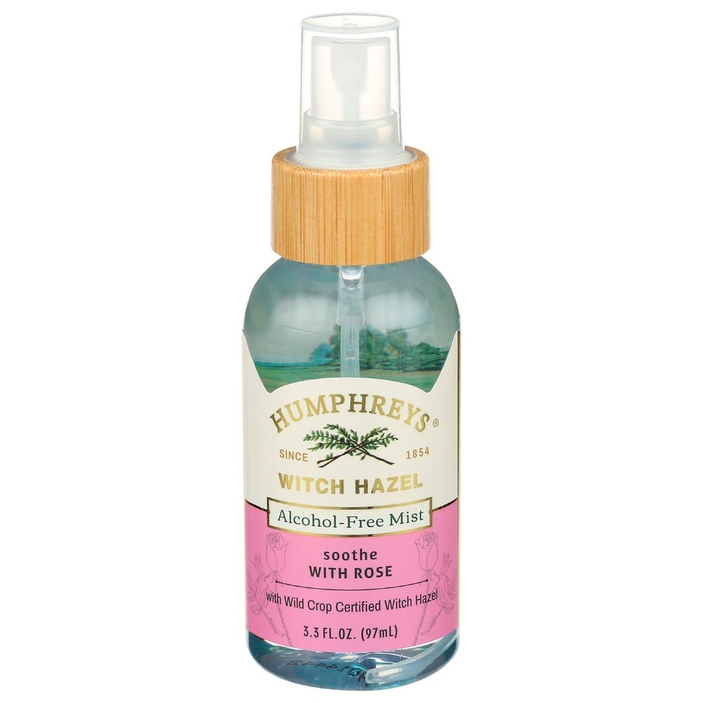 Humphreys Soothe Witch Hazel Plus Rose Alcohol-Free Mist, 3 Ounce -- 12 per case