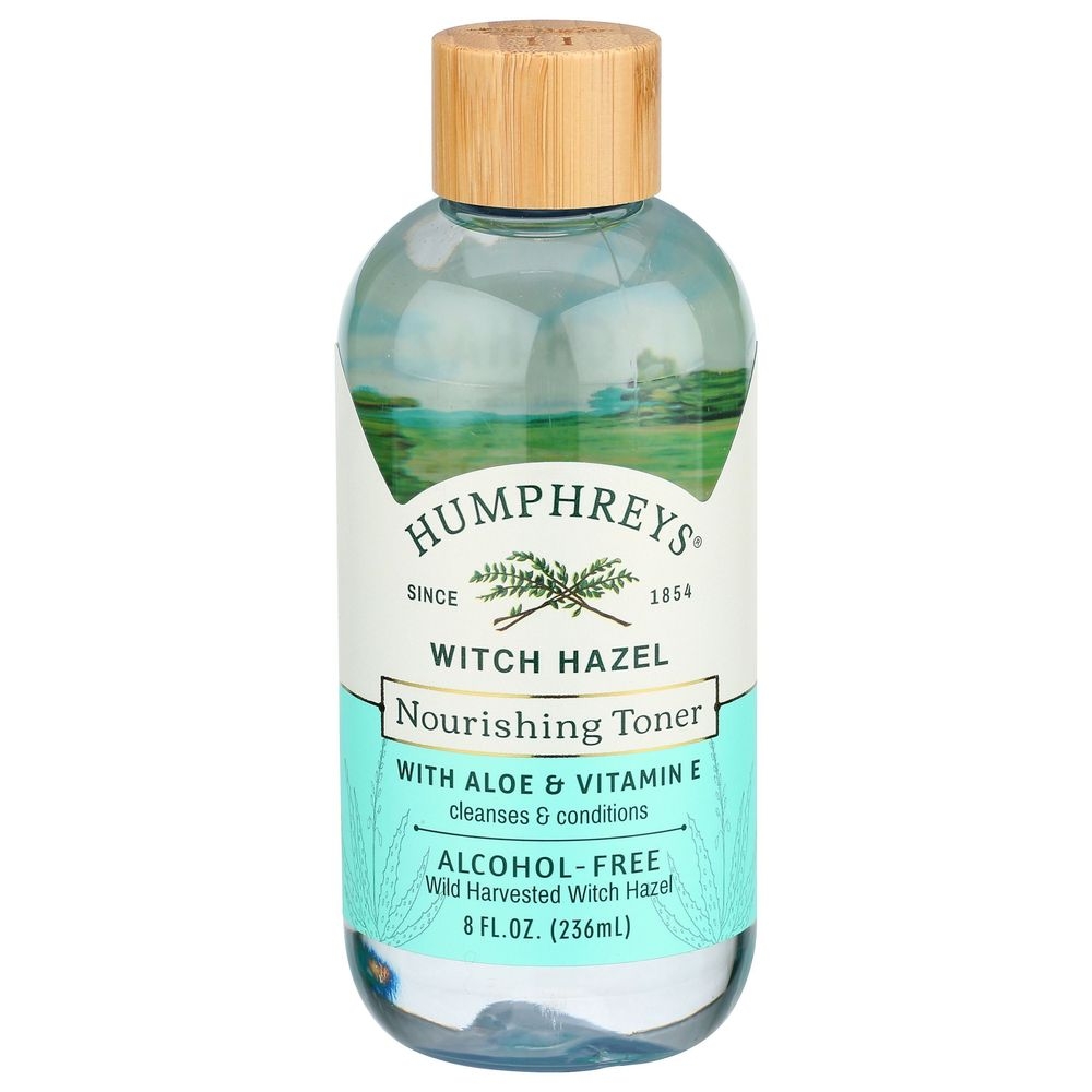 Humphreys Witch Hazel with Aloe and Vitamin E Alcohol-Free Nourishing Toner, 8 Ounce