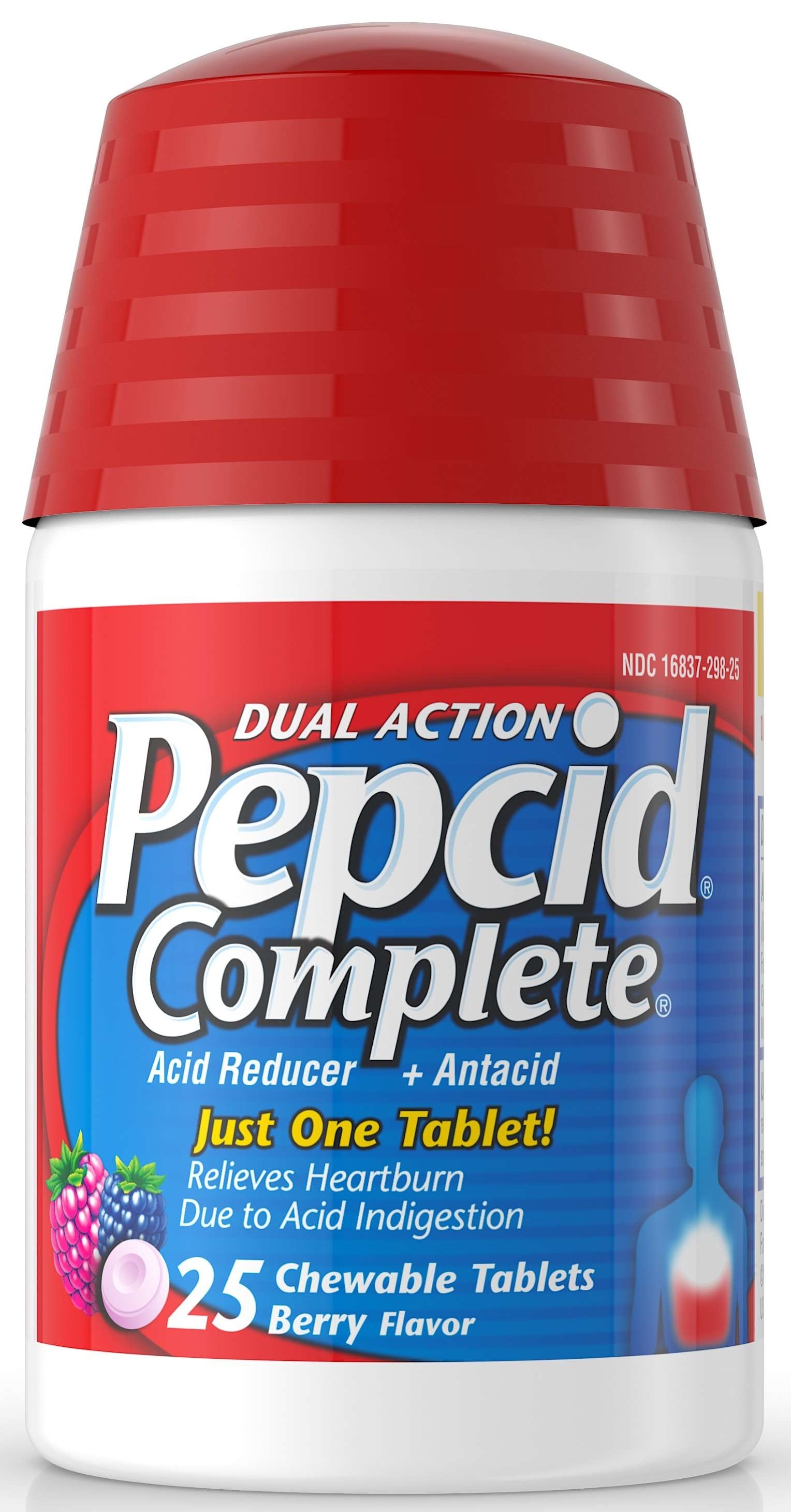 Pepcid Complete Berry Chewable Tablet, 25 per unit -- 36 per case