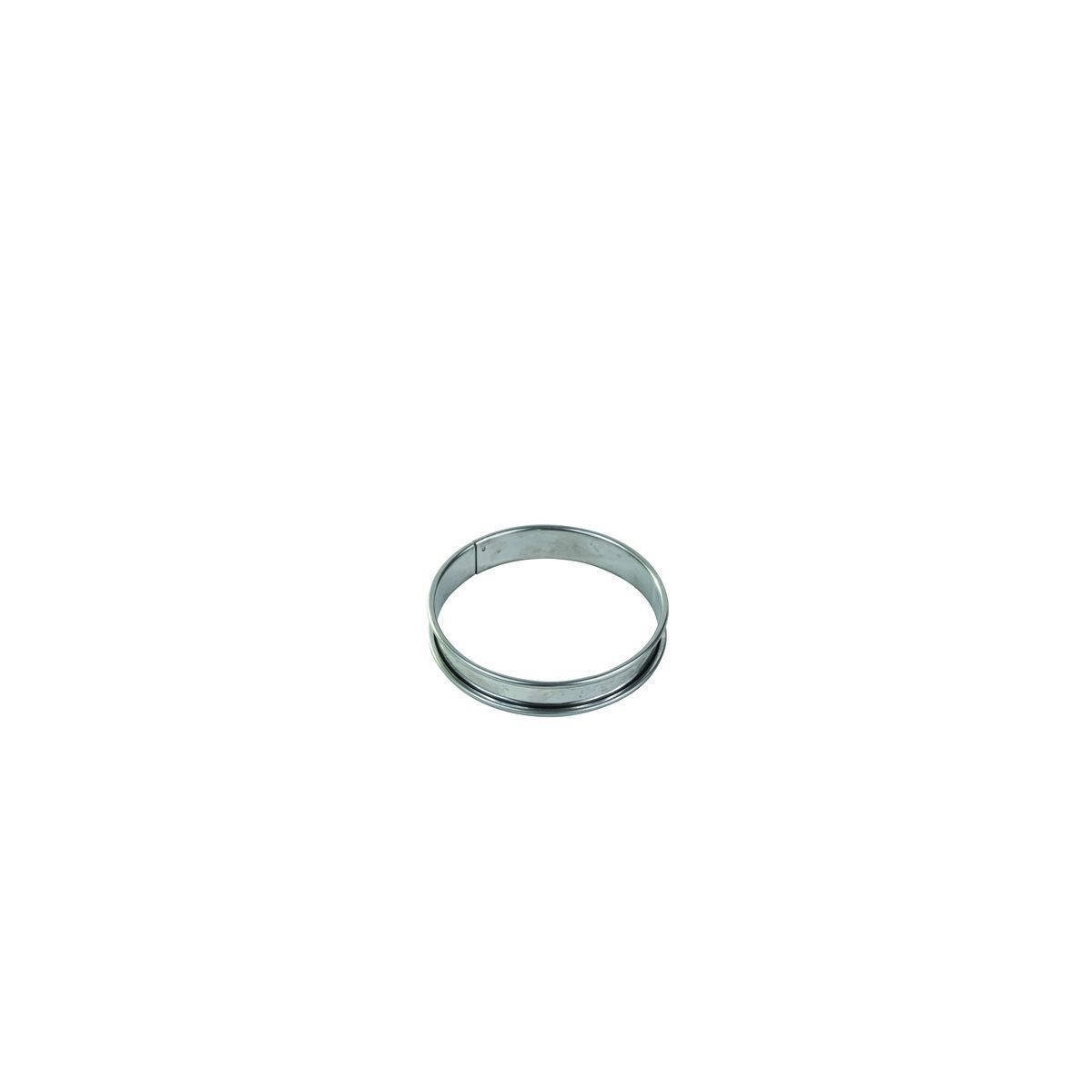 Gobel Stainless Steel Tart Ring with Rolled Edges, 4.3 inch Diameter