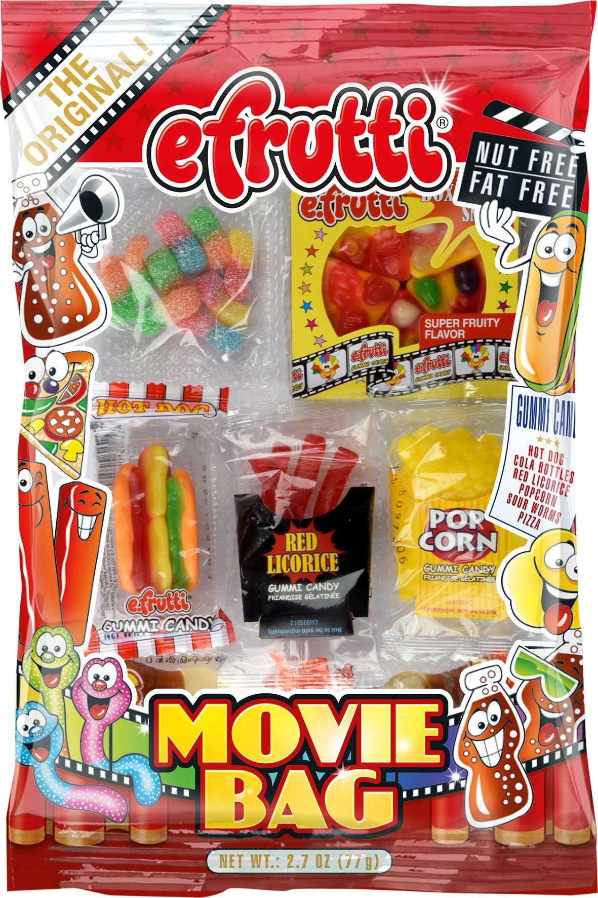 Efrutti Gummy Candy - Movie Bag, 2.7 Ounce -- 12 per case