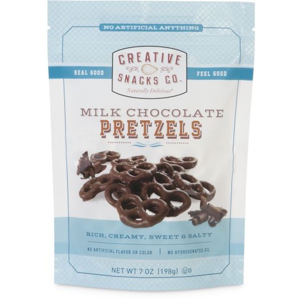 Creative Snacks Milk Chocolate Pretzels, 7 Ounce -- 6 per case
