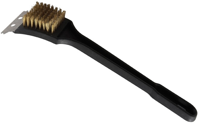 Winco Oven and Grill/BBQ Brush with Brass Bristles, 12 inch -- 12 per case