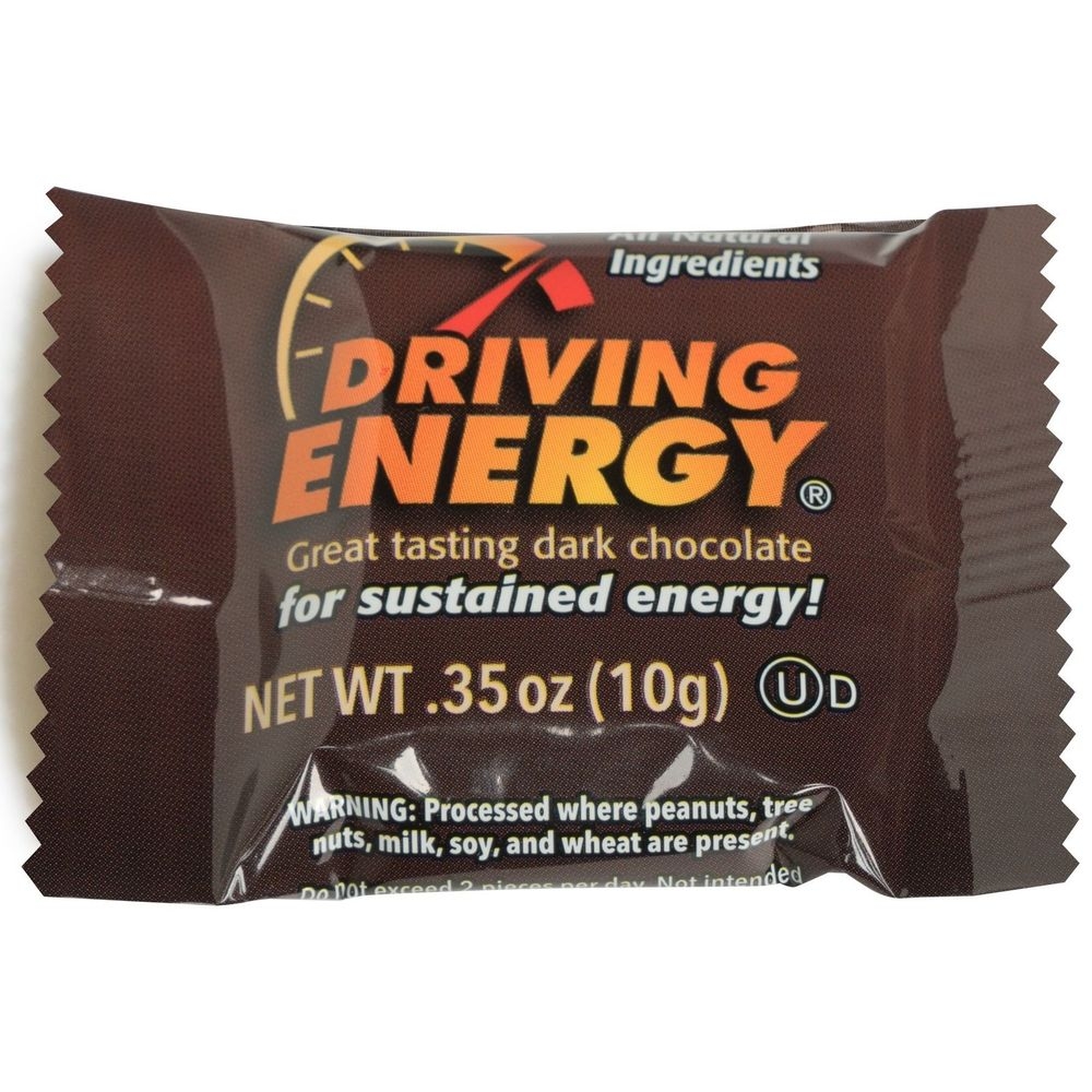 Zenevo Driving Energy Dark Chocolate, 0.35 Ounce -- 500 per case