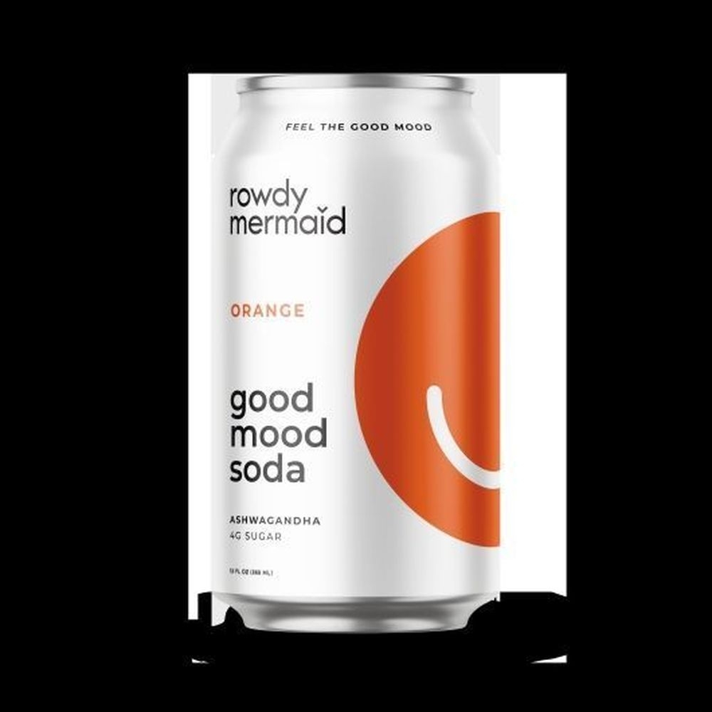 Rowdy Mermaid Orange Good Mood Soda, 12.48 Ounce -- 12 per case